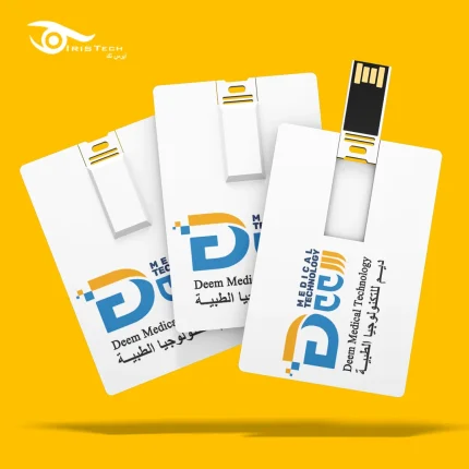 فلاش ميموري على شكل بطاقة بنكية بتصميم عصري جذاب وأنيق مصنوع من خامة PVC قابل للطباعة مقاوم للخدوش متوفر بسعة تخزين متعددة