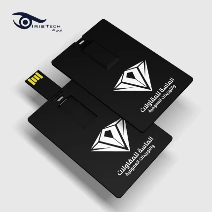 فلاشة USB على شكل كارت بتصميم عصري أنيق مصنوعة من بلاستيك PVC مقوى عالي الجودة يجمع بين المتانة وخفة الوزن قابل للطباعة متوفر بسعة تخزين متفاوتة تبدأ من 4 جيجا بايت، و حتى 64 جيجا.