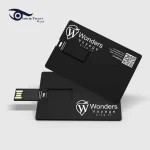 فلاشة ميموري USB على شكل كارت شخصي بتصميم أنيق وعصري مصنوع من مادة PVC مقاوم للخدوش قابل للطباعة متوفر بسعة تخزين متعددة